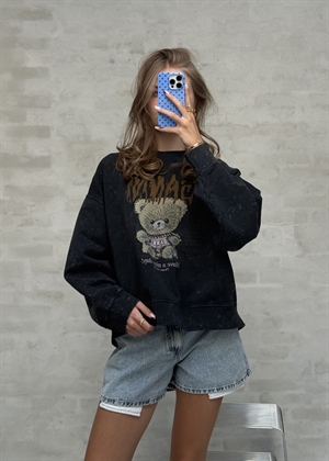 Isoli crewneck teddy forest vintage wash Phantom A1060093 Ganni 